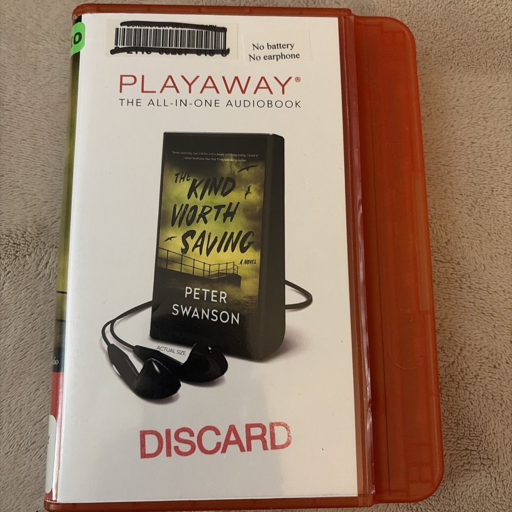 Playaway‎ Audiobook Audio Book Ex Library  - The Kind Worth Saving Peter Swanson